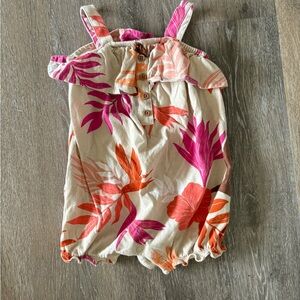 Carter's Pink and Orange Floral Bodysuit